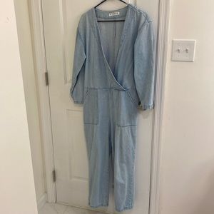 Pull & Bear denim jumpsuit